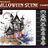Halloween Procreate Stamps - Image 8