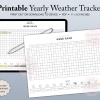 Printable Weather Tracker