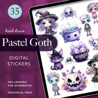 Pastel Goth Stickers