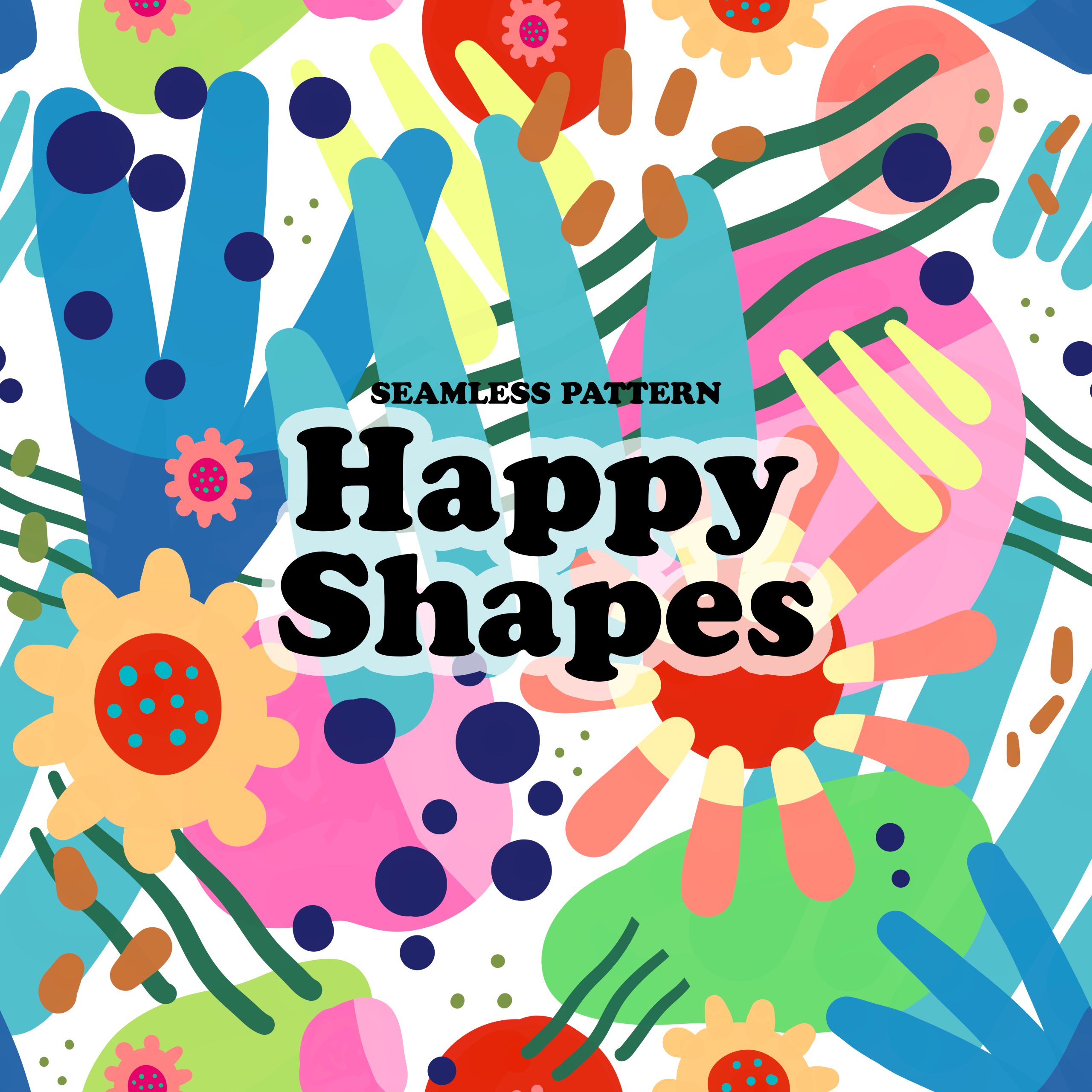 Happy Shapes Seamless Pattern - 114