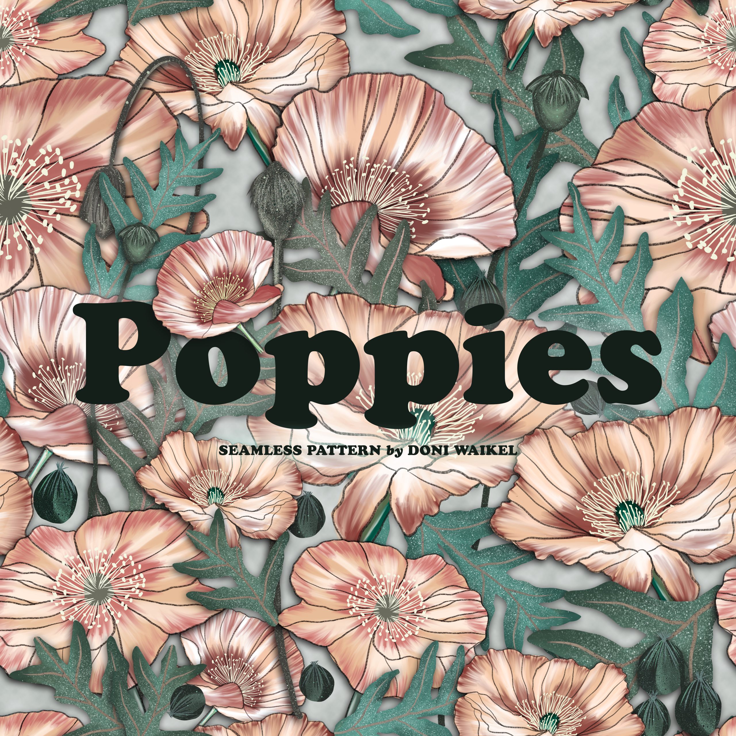 Poppies Seamless Pattern - 118