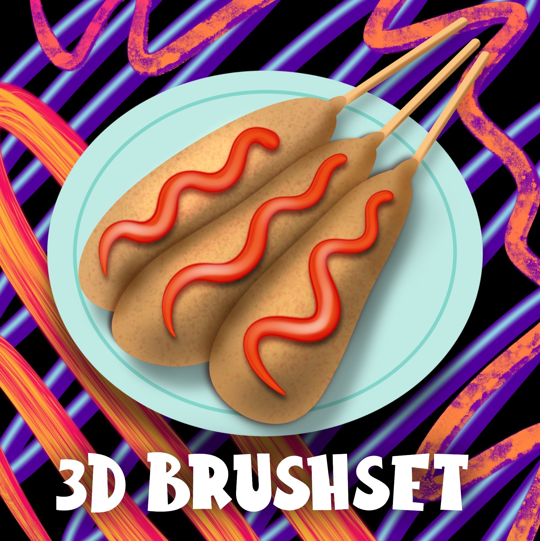 Procreate 3D Brushset