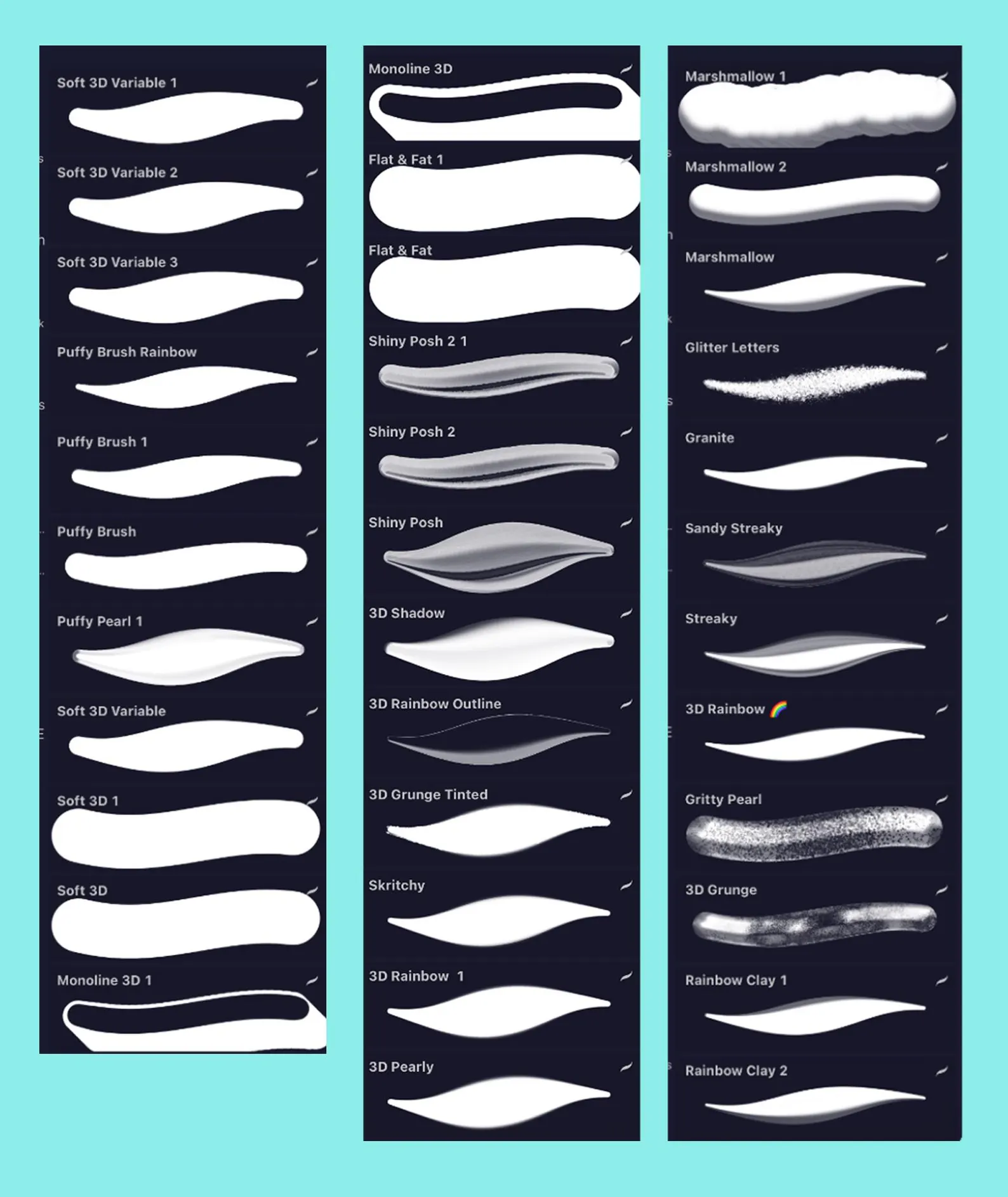 Procreate 3D Brushset - Image 4