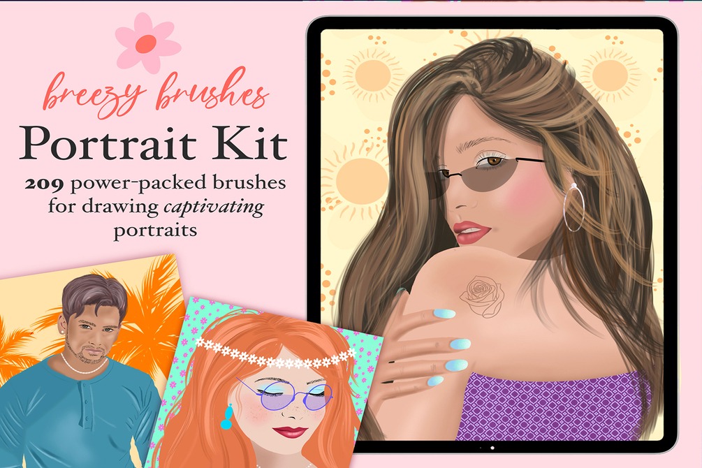 Procreate Portraits Brushset - Image 3