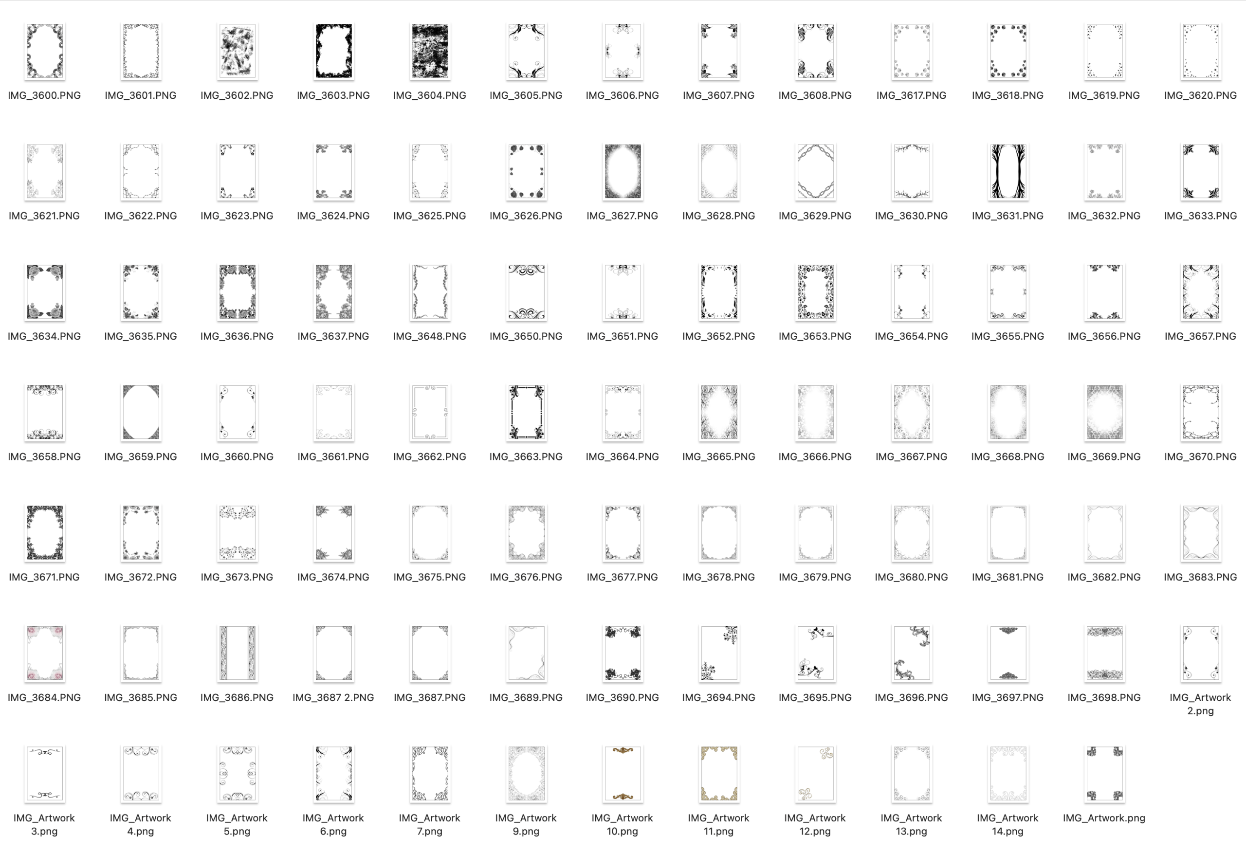 90 Fantasy Borders - Image 4